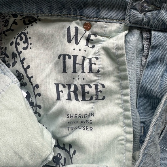 NWT Free People We the Free Sheridan Trouser Flare Jeans - Coventry Blue - 30 - Picture 10 of 11